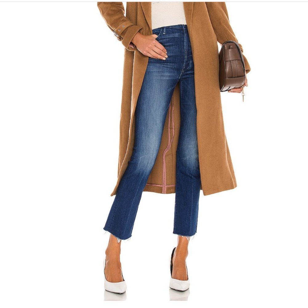 MOTHER The Hustler Ankle Fray Jeans in Squeeze it Size 29